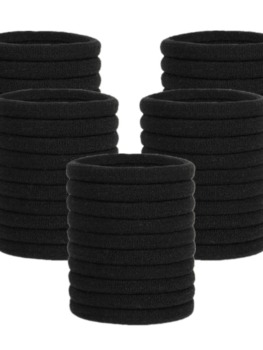 100 Pcs Elastic Hair Ties, Thick Seamless Hair Bands No Damage Soft Ponytail Hol